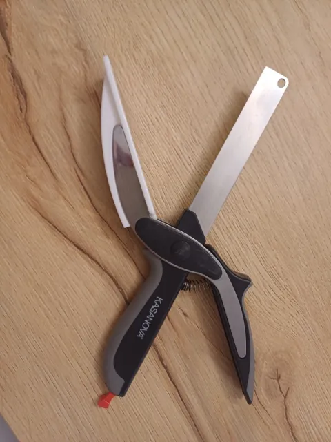 Forbice coltello 2 in 1 utile per tagliare frutta verdure carne clever cutter
