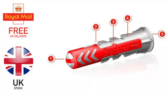 Fischer Duopower Universal Wall Plug 5mm 6mm 8mm 10mm Nylon High Performance