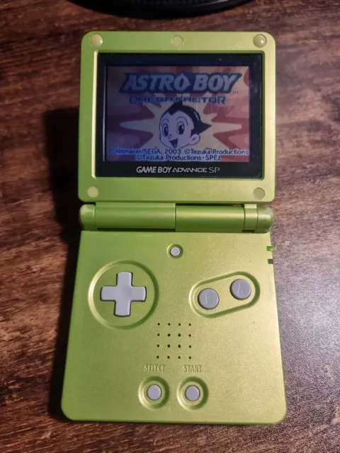 Game Boy Advance SP Limited Edition Pearl Green Handheld System AGS001 toys r us