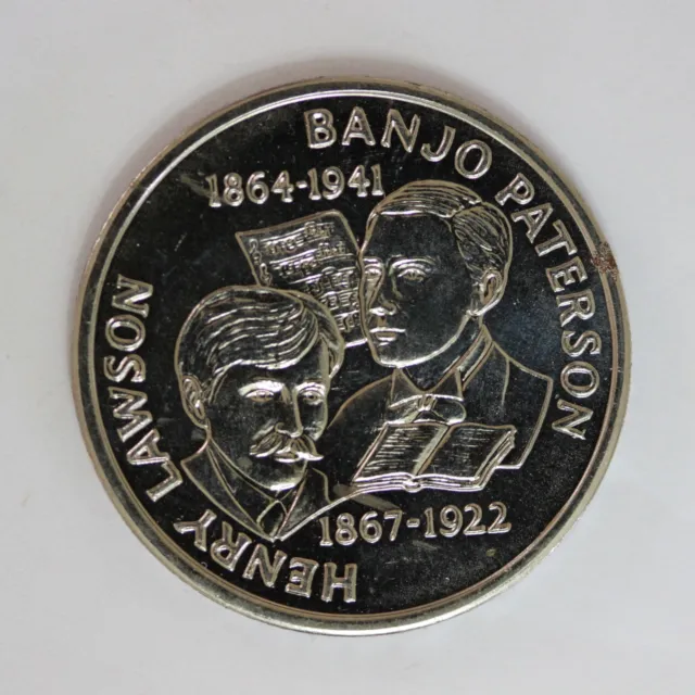 banjo paterson & henry lawson Australia 200 Years Medal UNC (3462275/Q4)