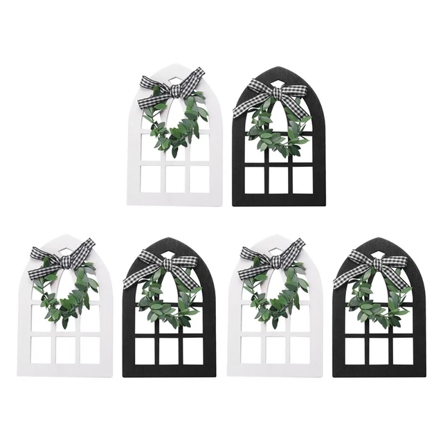 6 pezzi ripiano a più livelli casa colonica decorazione rustica R8W4