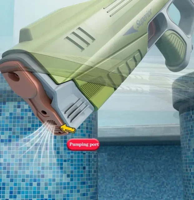 Electric Water Gun High-Pressure Squirt Blaster Soaker Summer Outdoor Pool Toys