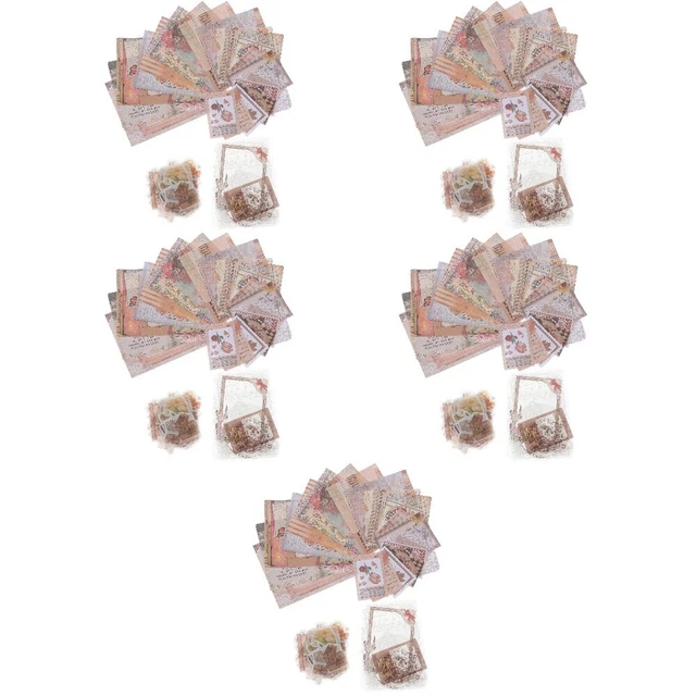5 Sets von Scrapbooking Supplies Journal DIY Kit Journals Planer Papieraufkleber