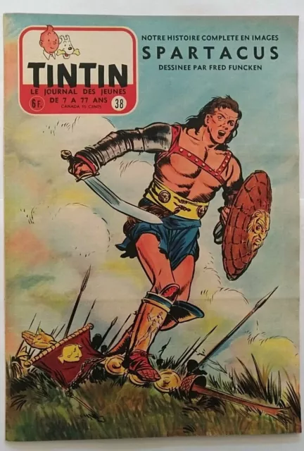 Journal Tintin - édition Belge - n°38 de 1955: Couverture Fred Funcken