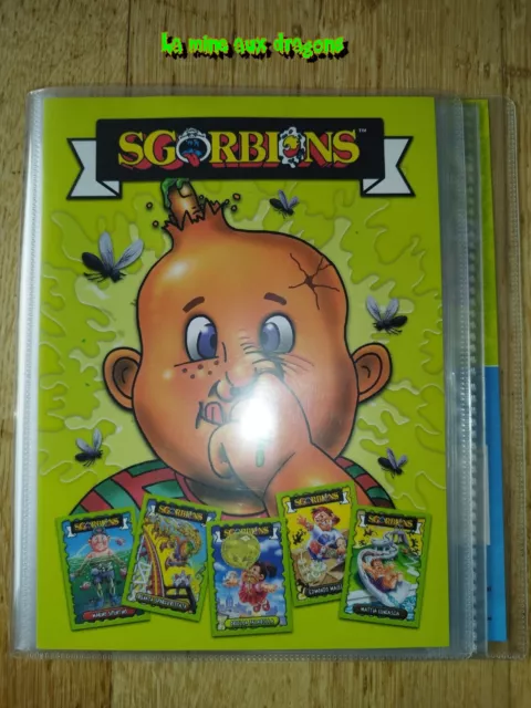 Les Crados album Garbage Pail Kids Topps binder classeur card sticker Sgorbions