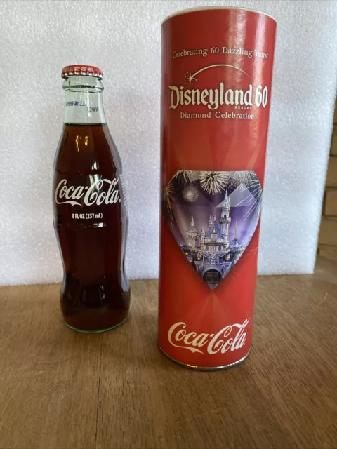 Coca Cola Disneyland Diamond Celebration 60th Anniversary Coke Bottle