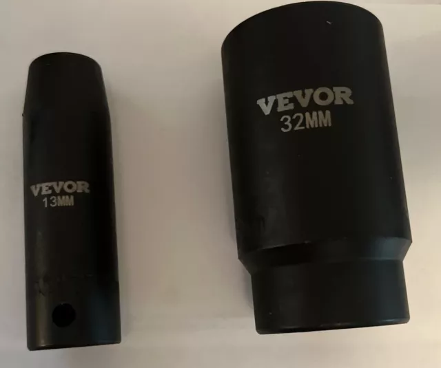 VEVOR Deep Well Impact 1/2 inch drive Metric Sockets