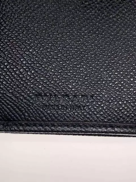 BVLGARI LONG WALLET Leather BLK Plain Men s $290.80 - PicClick