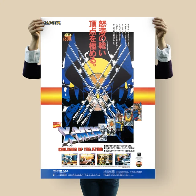 PÓSTER X-MEN CHILDREN of the Atom | Capcom CPS2 Arcade Promo