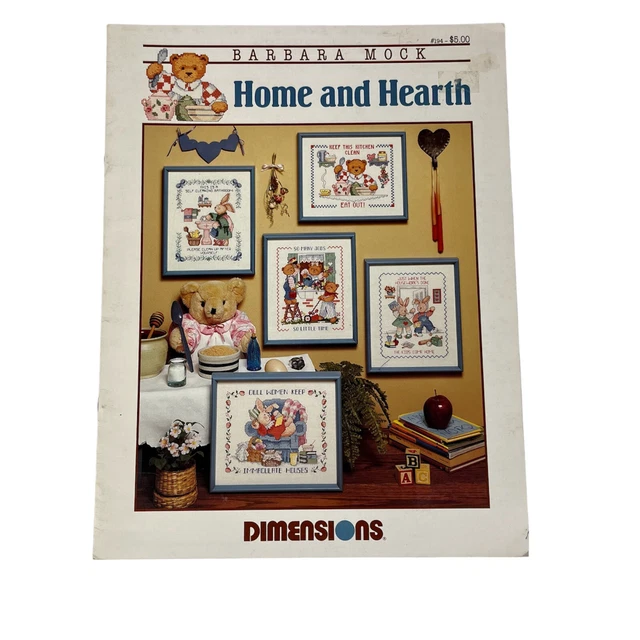 DIMENSIONS HOME AND Hearth Counted Cross Stitch Pattern Book 194