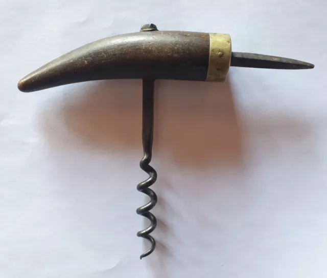 Antique / vintage horn corkscrew