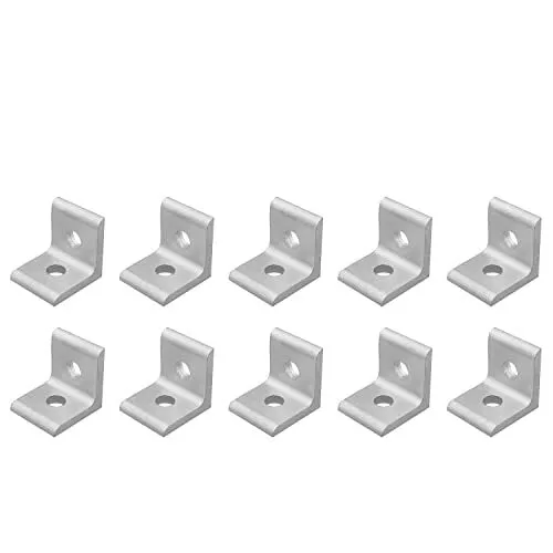 Jcbiz 10 Piezas 2020 Perfil De Extrusion De Aluminio Soporte De Esquina Inter...