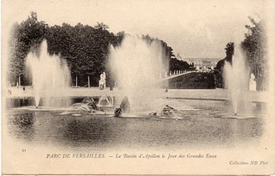 Ed d'Art LYS N°253 CPA VERSAILLES ALLEE D'EAU OU DES MARMOUSETS LE PARC 78 