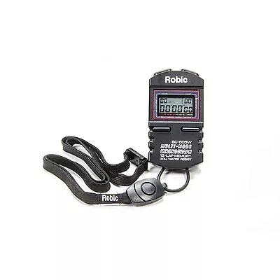 Quickcar Racing Products 51-038 Stopwatch Black Stopwatch, Digital, 12 Lap Memor