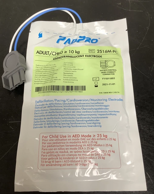 ConMed PadPro Physio-Control Multifunction Radiotransparant Pad Electrode