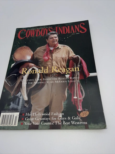 COWBOYS & INDIANS Magazine July 2001 Ronald Reagan