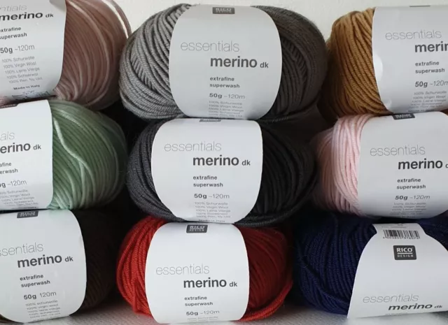 Laine Rico Design essentials merino dk extrafine super wash - 9 coloris