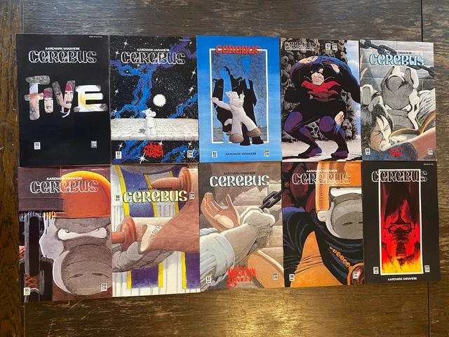 CEREBUS LOT (10) 90 91 92 93 94 95 96 97 98 99 Dave Sim Aardvark Flaming Carrot