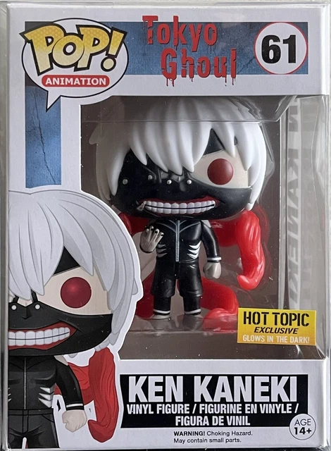 FUNKO POP! Ken Kaneki Tokyo Ghoul #61 HOT TOPIC EXCLUSIVE Glow in the Dark