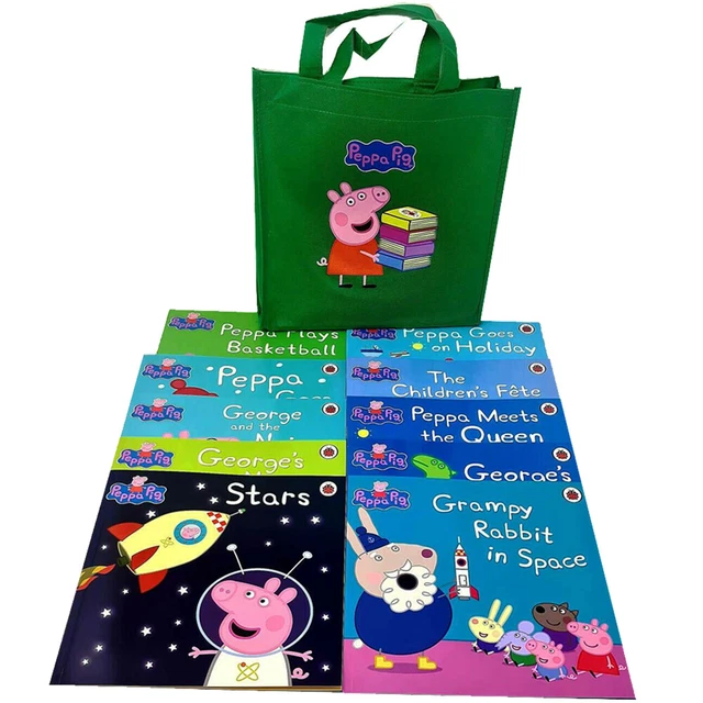 PEPPA PIG STORYBOOK Bag X 10 and Peppa Loves World Book Day 10 Books