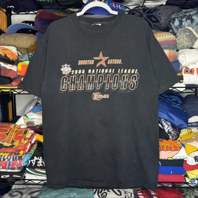 Vintage 2005 Houston Astros National League Champions MLB Baseball Tee XL