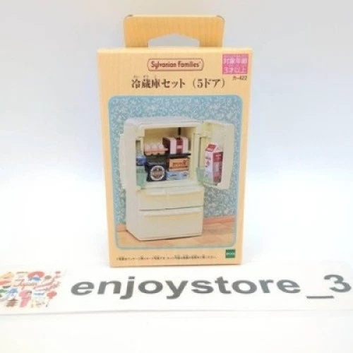 NW NessiWorld Sylvanian Families Çikolata Kulaklı Tavşan Anne ve Buzdolabı Seti