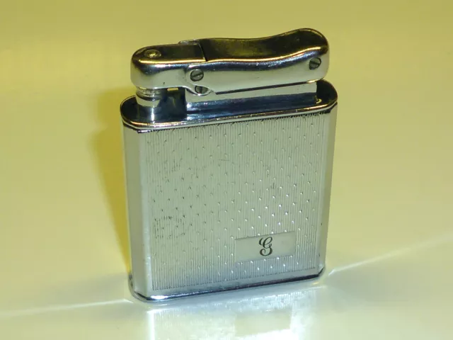 COLIBRI Automatic Lighter With Engraving - 1952 - Patented - West Germany