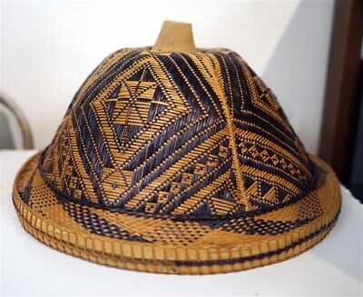 Exceptional PITH HELMET East India Intricately Woven c1980