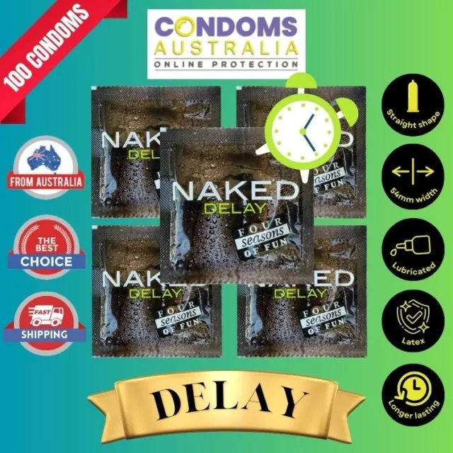 Four Seasons Naked Delay Condoms (100 Condoms)