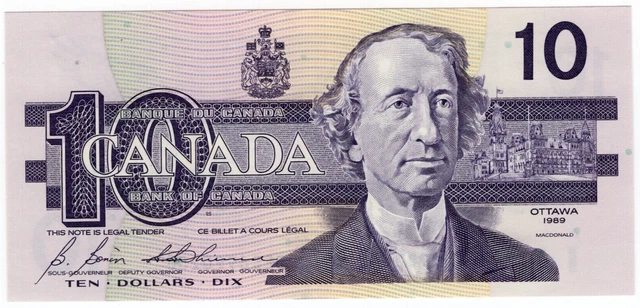 1986 Bank of Canada $10 Dollars Note - Bonin/Thiessen- BEC6990253 - UNC