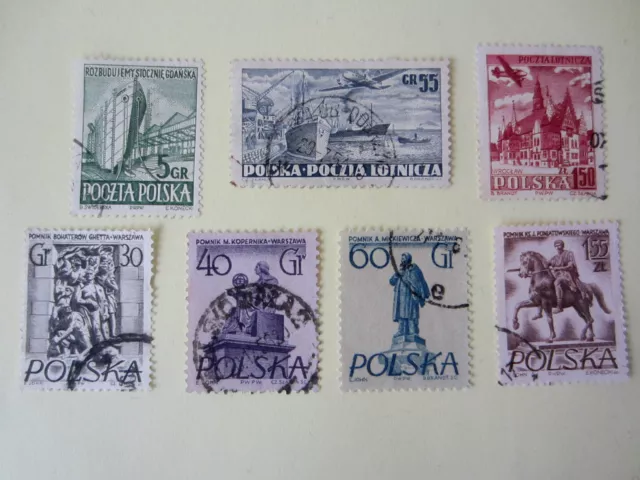 Briefmarken  Polen  1952   bis   1956    gestempelt