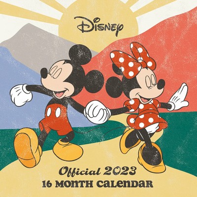 DISNEY MICKEY MOUSE & Minnie Mouse Calendar 2023 - Month to a View