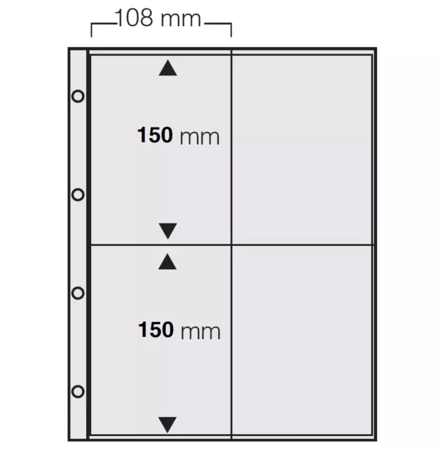 100 FOTOHÜLLEN A4 SAMMELHÜLLEN POSTKARTENHÜLLEN KARTENHÜLLEN 120my 4x 10x15 CM 2