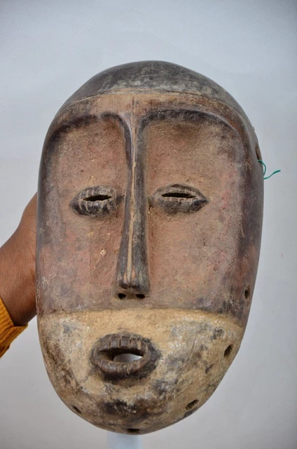 African Tribal Art Kumu Mask  from Democratic Republic of Congo