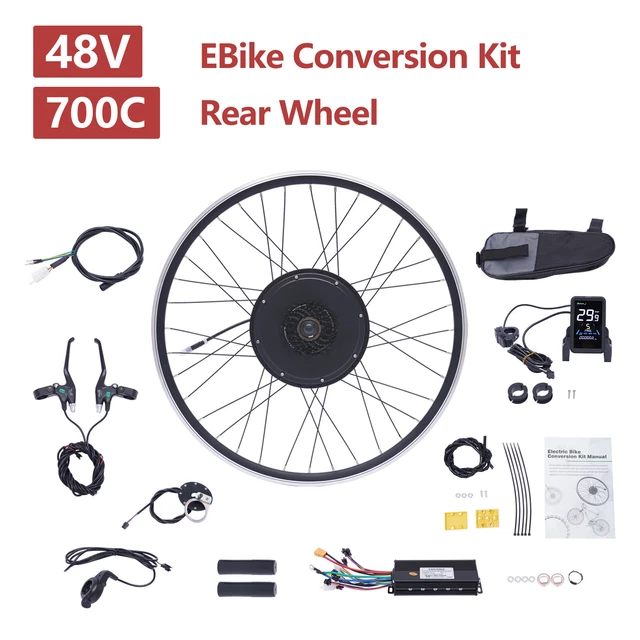 ELECTRIC BIKE CONVERSION Kit EBike 28/29 inch 700C Hub wheel Motor 48v