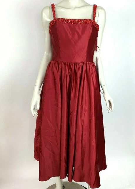 MORI LEE MADELINE Gardner 31081 Satin Bridesmaid Prom Dress Beads Women