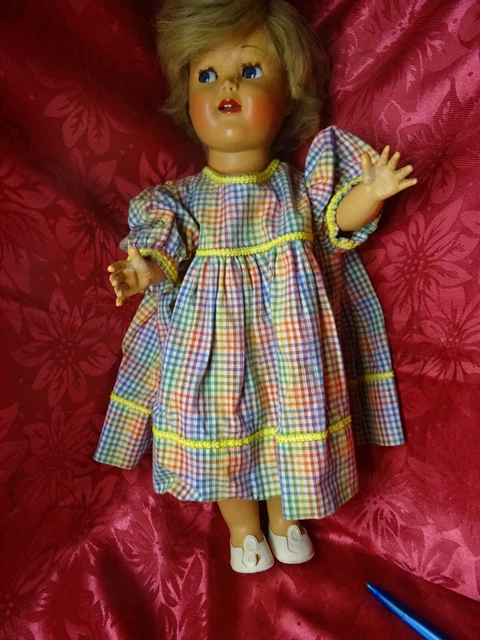 Robe Ancienne Pour Poupée SFBJ - Taille 15 - Occasion Vintage