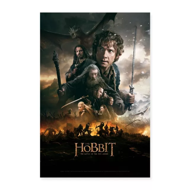 Der Hobbit Die Schlacht der Fünf Heere Poster 40x60 cm, One size, weiß