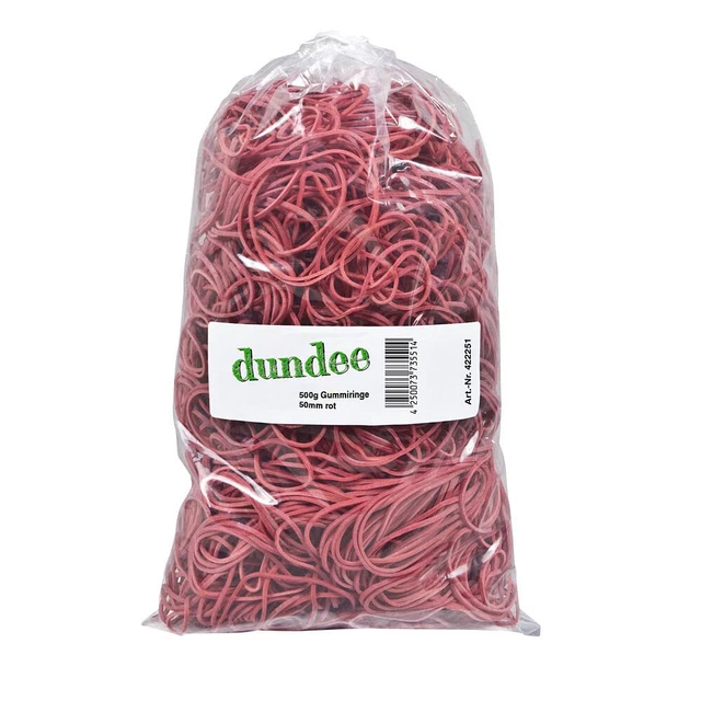 dundee Gummiringe rot, Ø 5,0 cm, 500,0 g