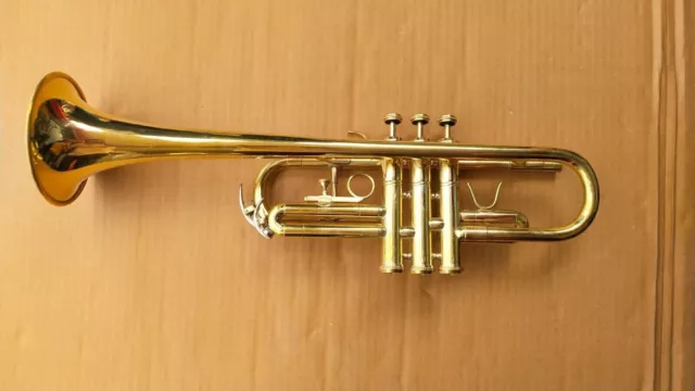 SUMMER SALE !!New Golden Brass flat Trumpet C Fantastic FOR STUDENTS