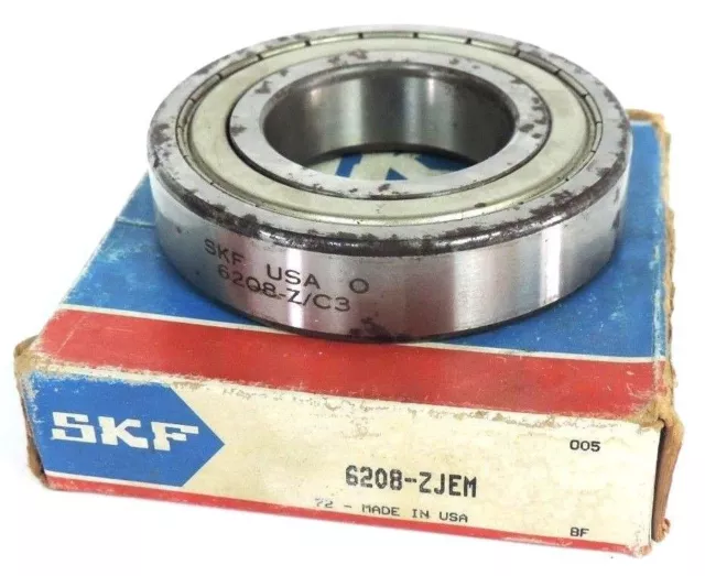 Nib Skf 6208-Z/C3 Single Row Ball Bearing 6208-Zjem 6208Zc3