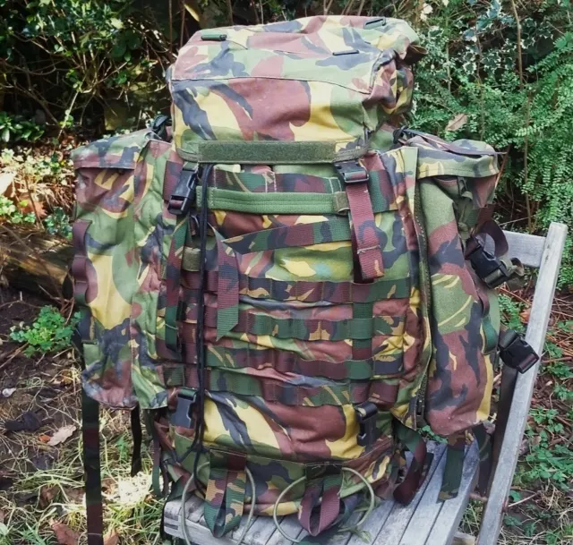 Dutch Army BERGEN DPM CAMO RUCKSACK BACKPACK 60 LITRE Combat Woodland Cadets