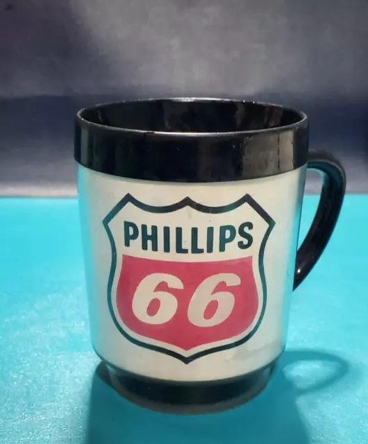 Vintage Thermo-Serv Plastic Advertising Mug Phillips 66 Fertilizer Gasoline Co.
