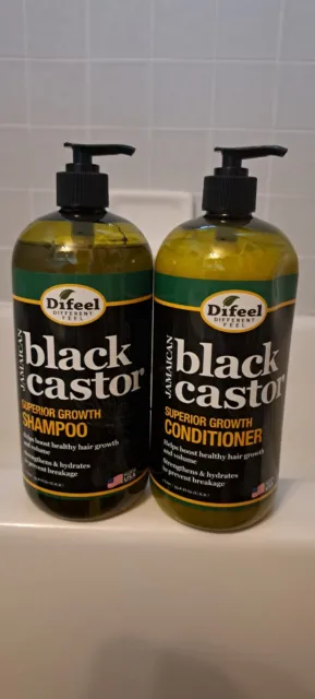 Difeel ~ Jamaican Black Castor Superior Growth Shampoo & Conditioner 33.8 oz Ea.