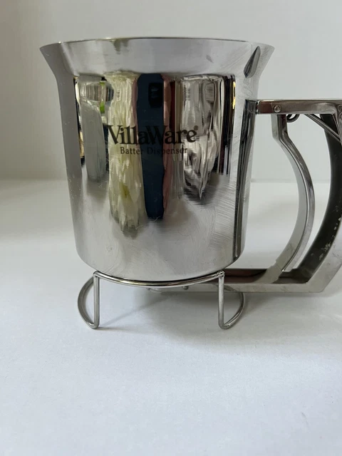 Pancake Batter Dispenser Stainless Steel Holds 3 Cups of Batter VILLAWARE