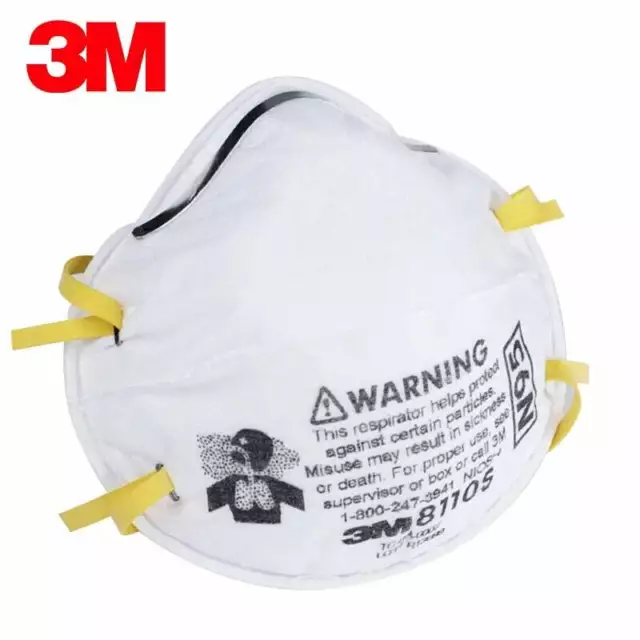 SALE! 3M 8110S SMALL Disposable N95 Particulate Respirator Protection Face Masks 2