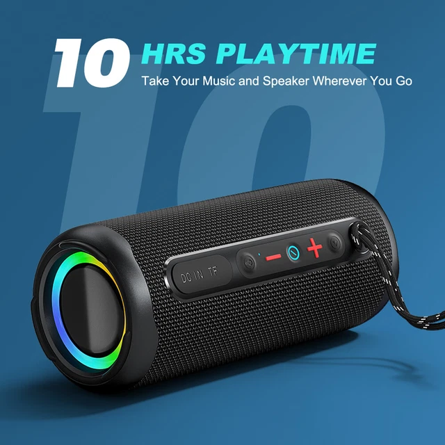 BLUETOOTH LED SPEAKER Wireless Stereo Music Handsfree Call Portable ...