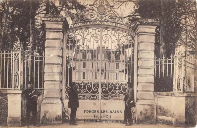 Cpa 91 Forges Les Bains Le Chateau Schleicher