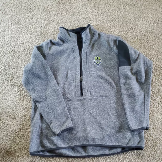 Seattle sounders half zip sweatshirt Ladies XL