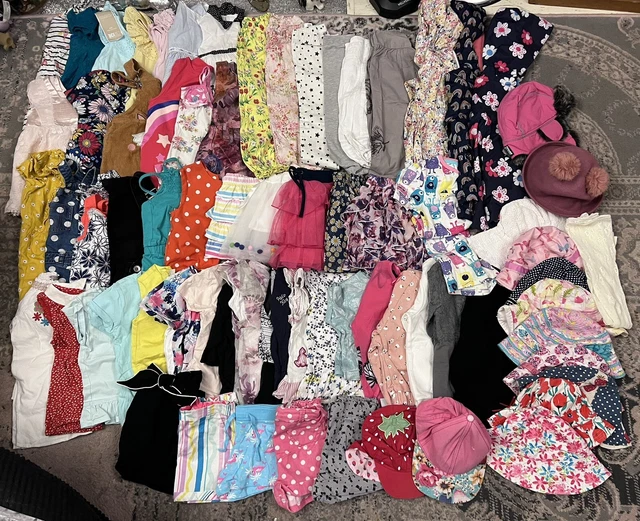 Bundle Of Girls Clothes Age 3-4 Years GEORGE NEXT M&S Large Lot VGC